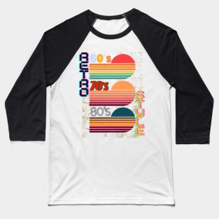 60's 70's 80's Retro style Baseball T-Shirt